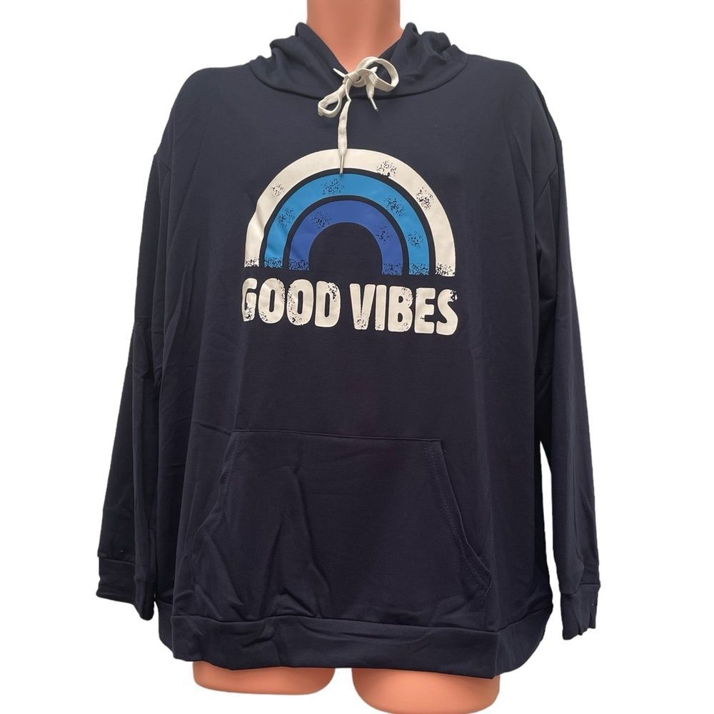 NWT Lacozy women’s Good Vibes graphic hoodie size 2XL